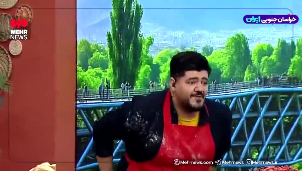 فیلم لحظه انفجار در برنامه زنده شبکه ۳