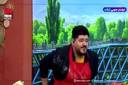 فیلم لحظه انفجار در برنامه زنده شبکه ۳